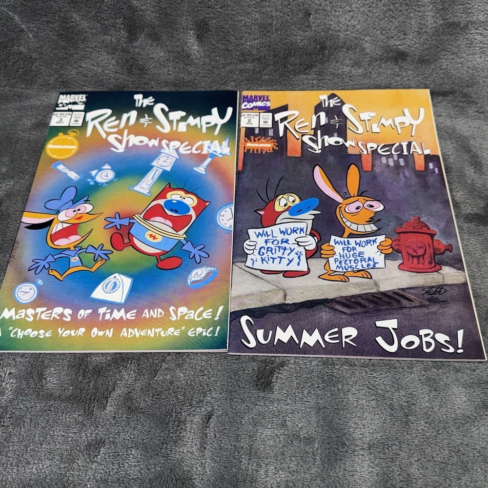 The Ren And Stimpy Show Special Marvel Comics Vol 1 Issues 2 And 3 1994